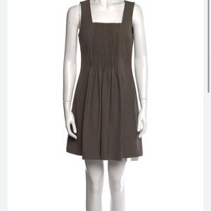 Alice + Olivia Brown and White Mini Dress